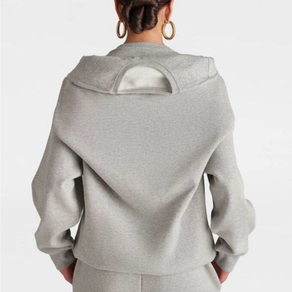 NWOT KBB by Kahlana long sleeves double layer Crewneck heather Gray Sweatshirt - Picture 3 of 7